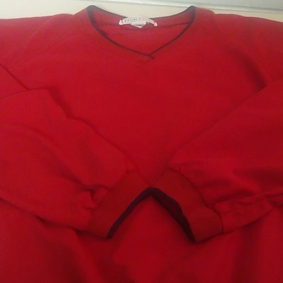 IZOD CLUB GOLF OR SPORTS V-NECK PULL OVER SHIRT JACKET WITH LARGE POCKETS - Picture 9 of 9